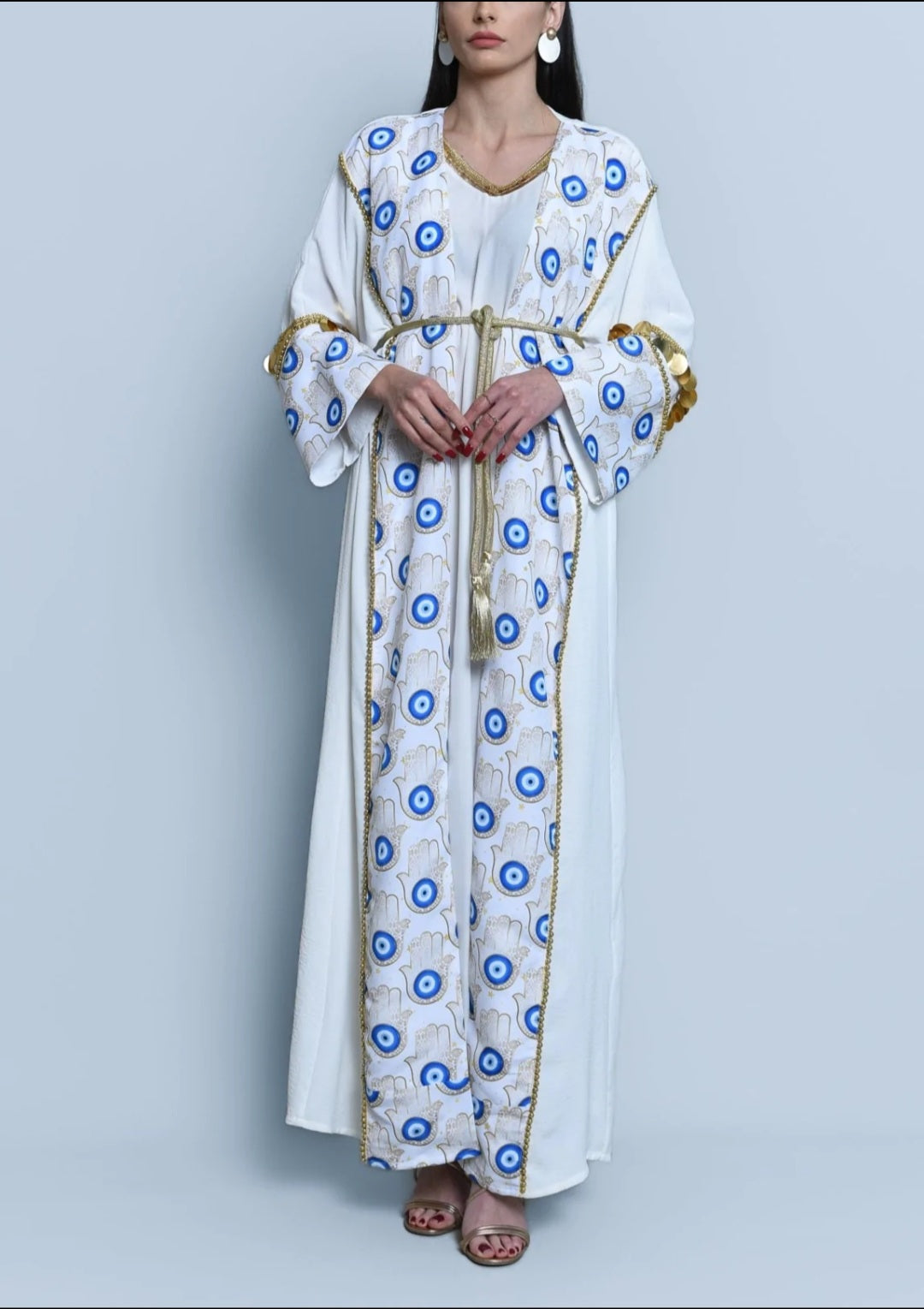 Black Abaya – Tulle Embroidered Bisht Design