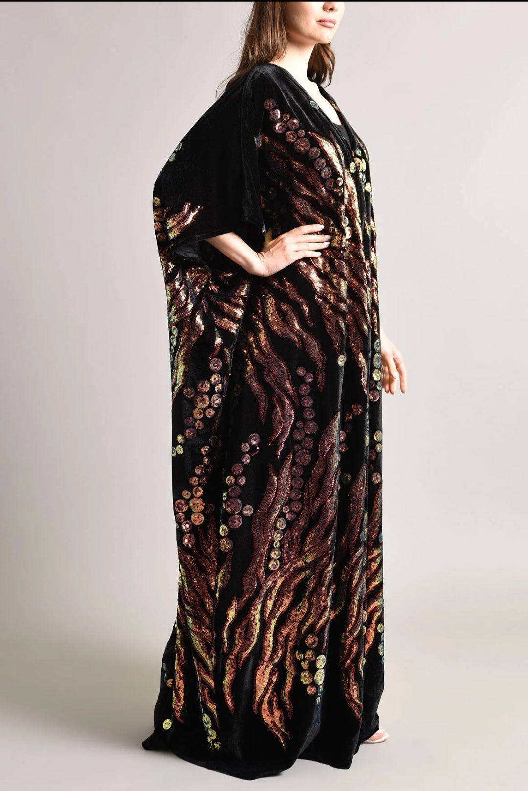 Black Velvet Abaya