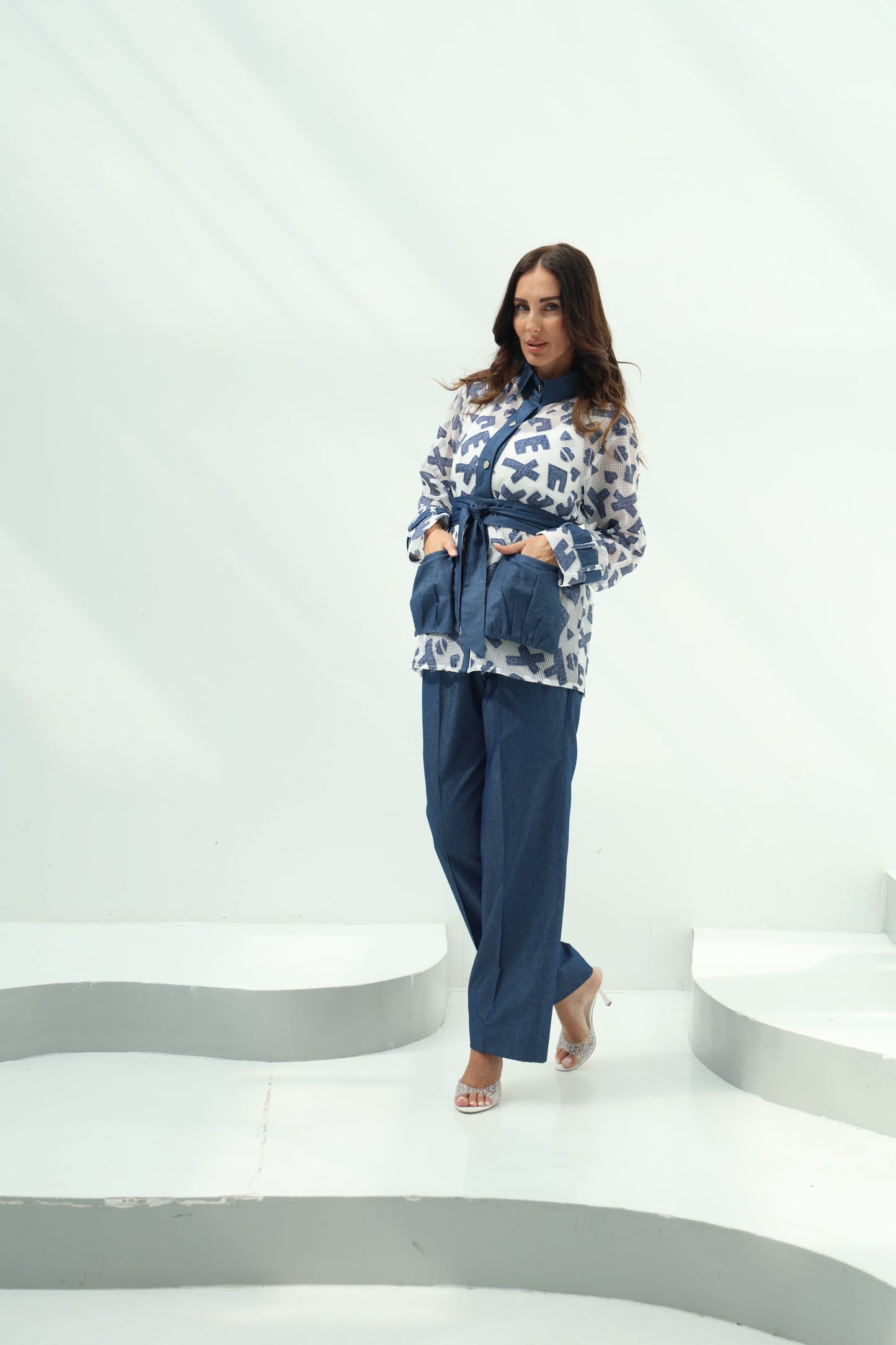 White Cotton Casual Wear